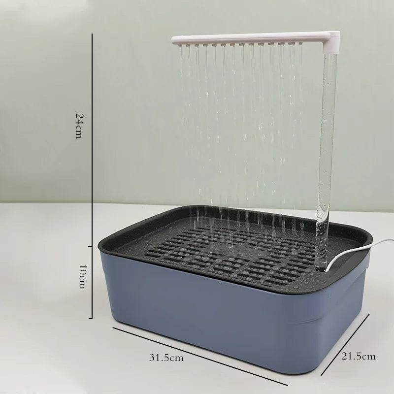 Automatic Bird Bath Fountain with Electric Faucet Parrot Shower Spa for Parakeet Conure Bird Cage Accessories