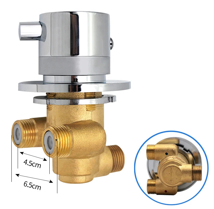 1 Way Output Thermostatic Brass Shower Faucets Wall Mounted Cold&Hot Water Mixing Valve Mixer Tap Thermostatic Shower Valve