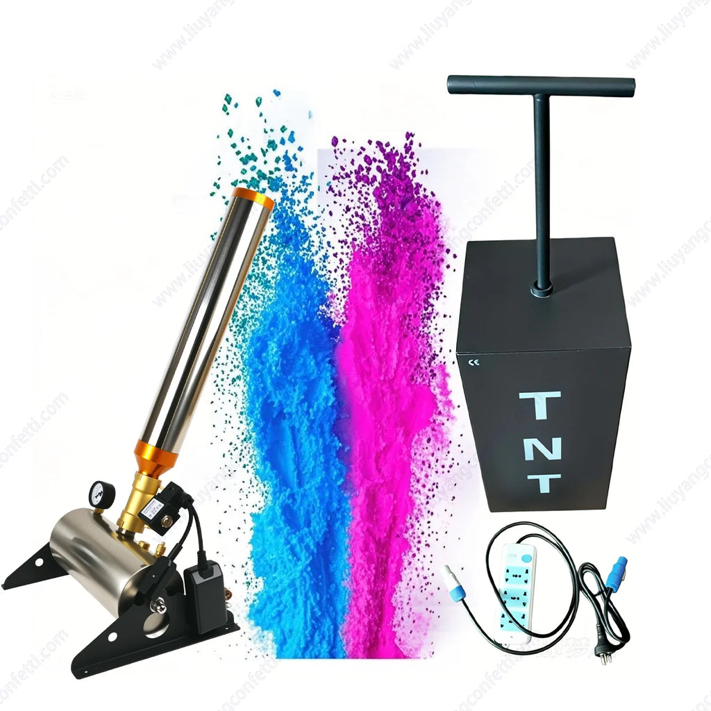 Electronic Sprays Confetti Powder Electronic Remote Control Gender Reveal Outdoor Fireworks Wedding Party Graduation Baby Shower