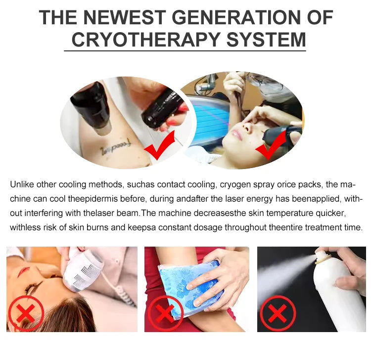 Tattoo Treatment Cryo Therapy Machine for Sale Relieve Pain Cooling Skin Effective Pain Reduce Cooler Avoid Thermal Injury