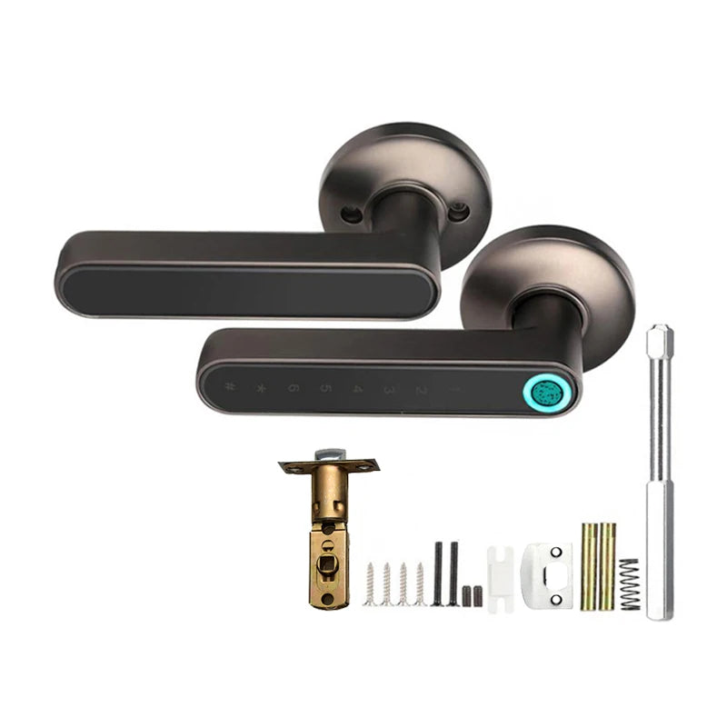 WAFU Tuya BLE Smart Door Lock Biometric Fingerprint Zinc Alloy Aluminum/Steel/Wood Door Electronic Keyless Cloud