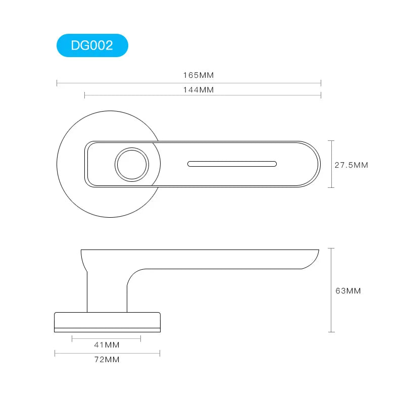 BBDHOME Zinc Alloy Sensitive Hotel Office Electronic Keyless Smart Fingerprint Door Lock with Memory Card for Wood Door