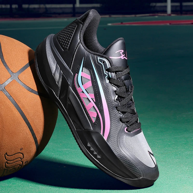 Logo Custom Ergonomic Support Indoor Outdoor Performance Sneakers Stability Low Profile slip Resistant Traction Basketball Shoes