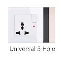 Coswall Luxury Crystal Tempered Glass Panel 1 Gang 1 Way Light Switch On / Off Wall Switch With LED Indicator 16A AC 250V