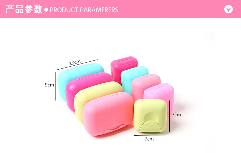 Plastic Travel Soap Box Dish Plate Case Case Holder Container Wash Shower Home Shower Bathroom Sealed Soap Case