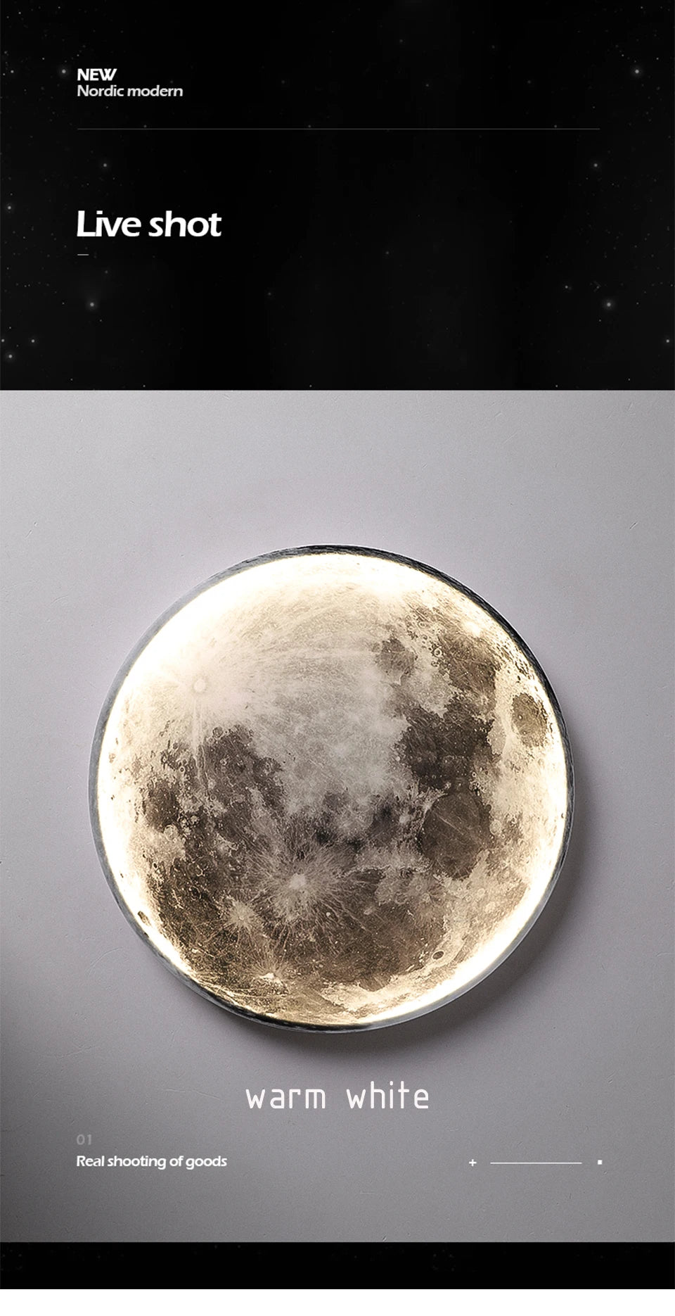Modern LED Wall Lamp Moon Indoor Lighting For Bedroom Living Hall Room HOME Decoration Fixture Lights decorate Lusters Lamps