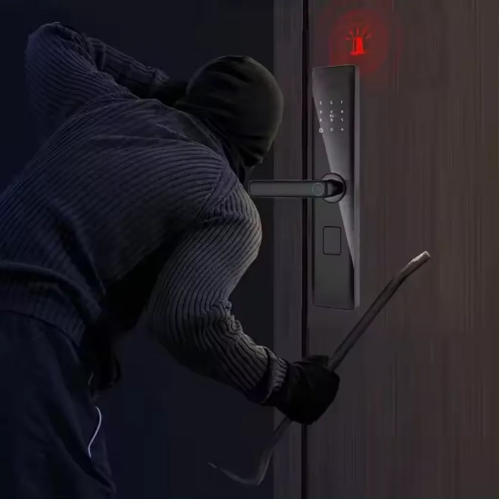 Tuya Smart WiFi Digital Door Lock Code RFID IC Card Smartphone App Unlock Biometric Fingerprint Smart Lock