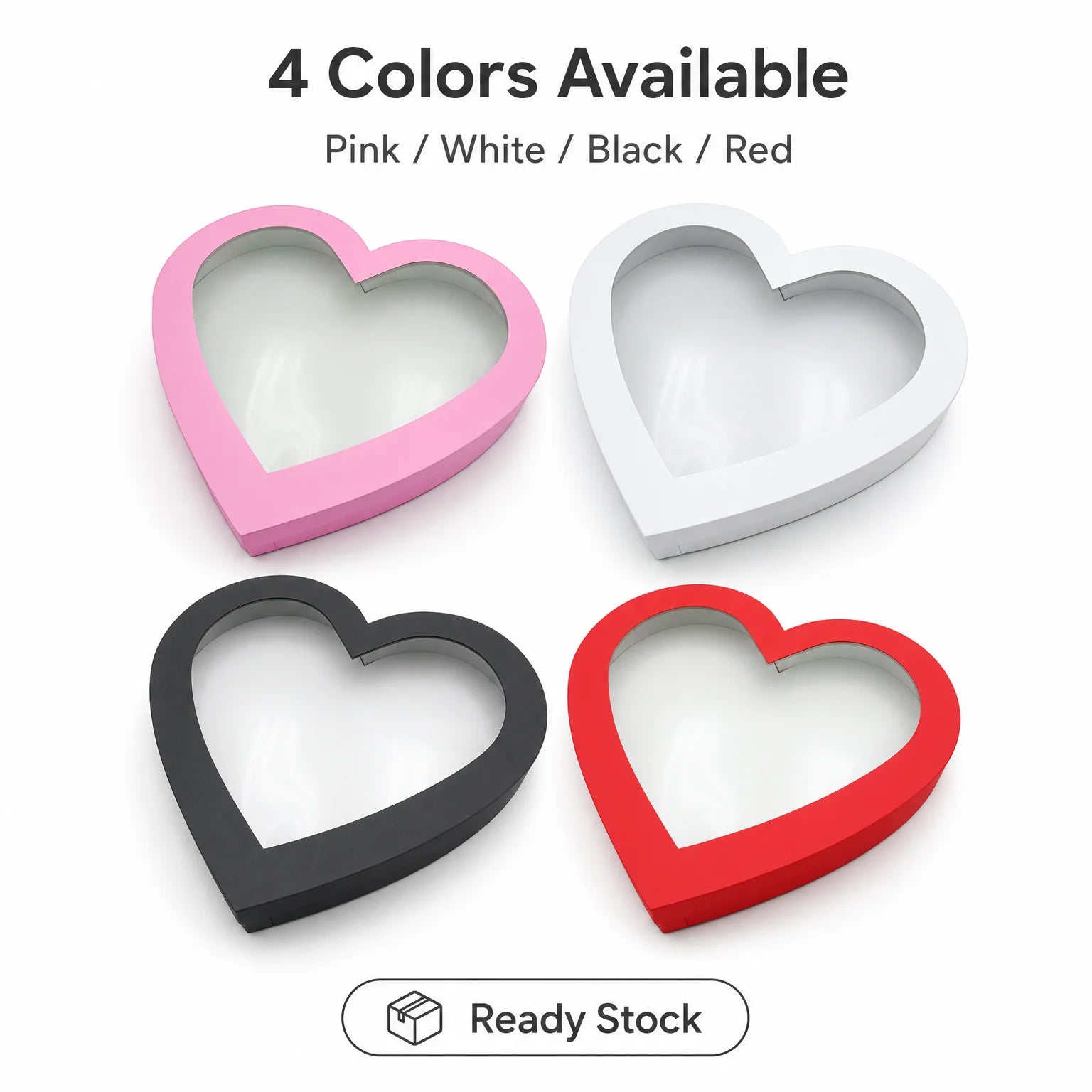 Bridal Shower Mother's Day Valentine's Day Paper Packaging Large Pink Heart Shaped Gift Box With Lid