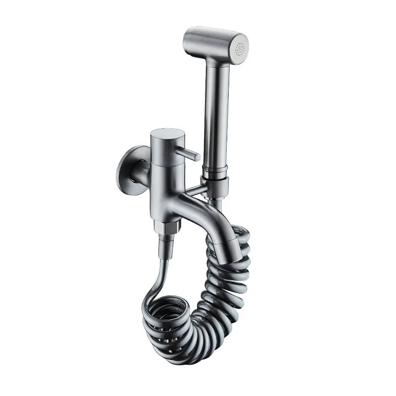 High Pressure Non Electric Eco-Friendly Easy Installation Modern Brass Wall-Mounted Bathroom Shower Bidet Toilet Dual