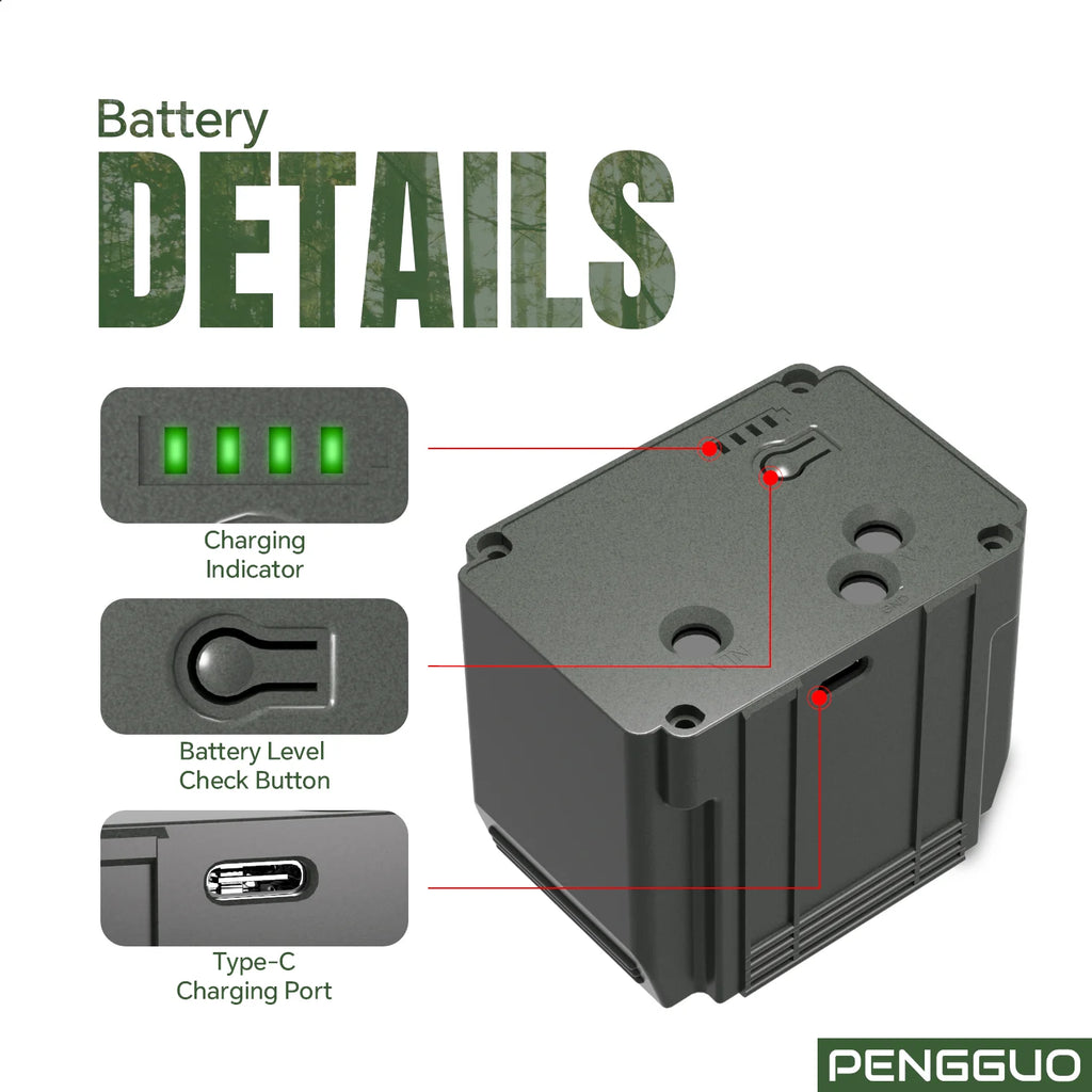 Rechargeable 7000mAh Lithium-Ion Replacement Battery for Defend Cellular Security Cameras (Factory Direct in Stock)