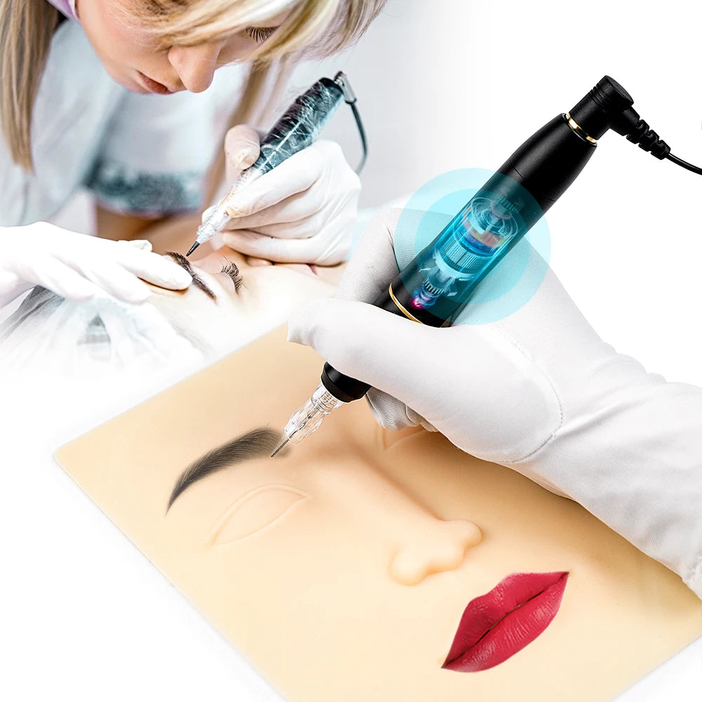 Permanent Makeup Machine Sets Dual Use Rotary Tattoo Machine Pen Tattoo Kits for Cheap Eyebrow Machine with 2 head P300