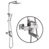 FSH Modern Square Design SUS304 Shower Set Cold and Hot Portable Lifting Top Brass Spray for Bathroom