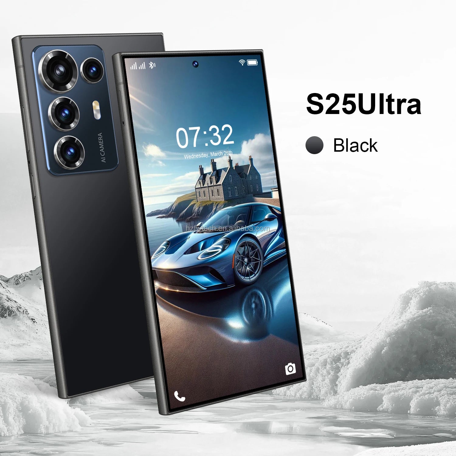 S25 ULTRA 5G Smartphone 7.3 Inch HD Screen 8800mAh Battery 108MP Camera DecaCore Phone CPU MTK Processor LTE CDMA Mobile Phones