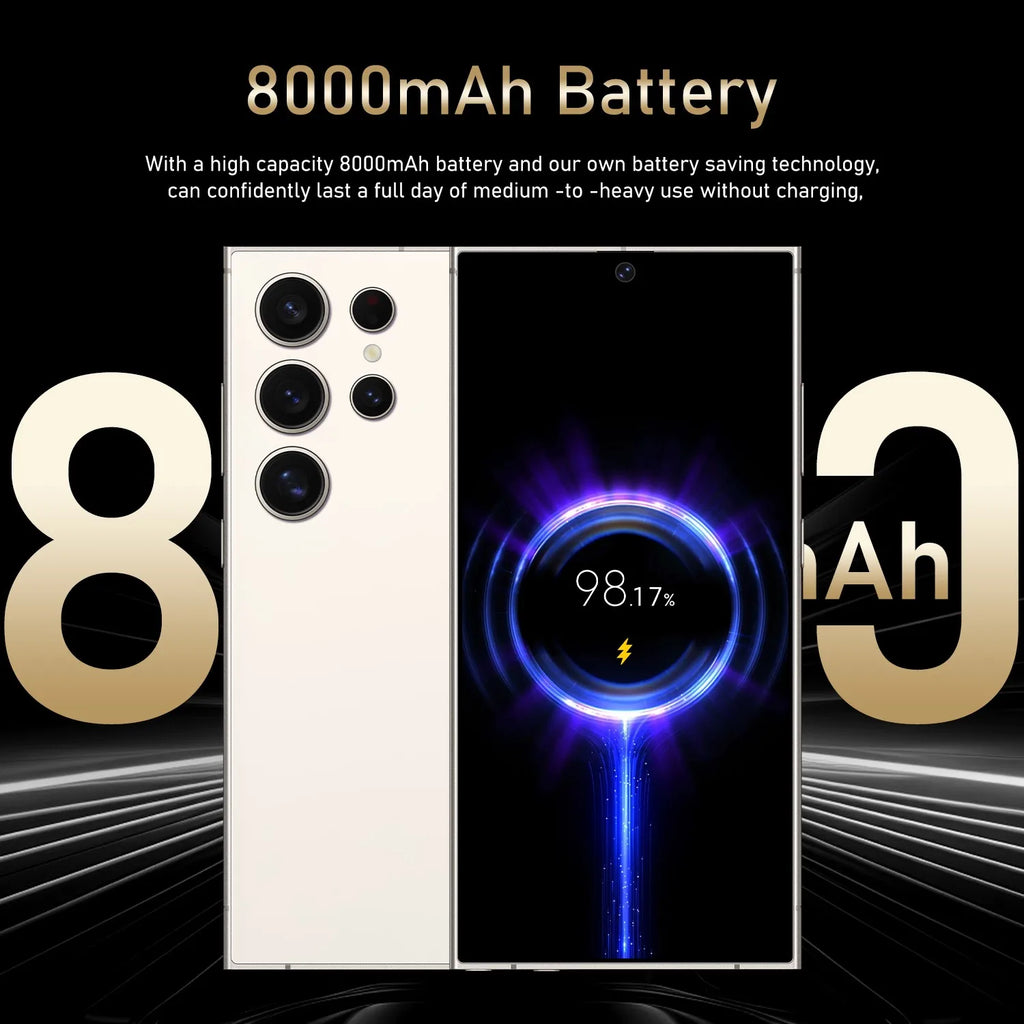 New Fashion HX-Cellphone 0riginal S24 Ultra 16gb+1tb Smartphone 7.3inch Unlocked Dual Card 5g Phones Android 13.0 Mobile Phones