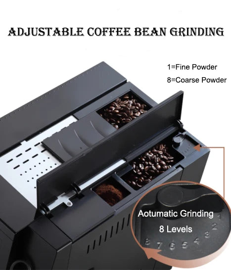New Model 4 Languages Fully Automatic Cappuccino Coffee Machine