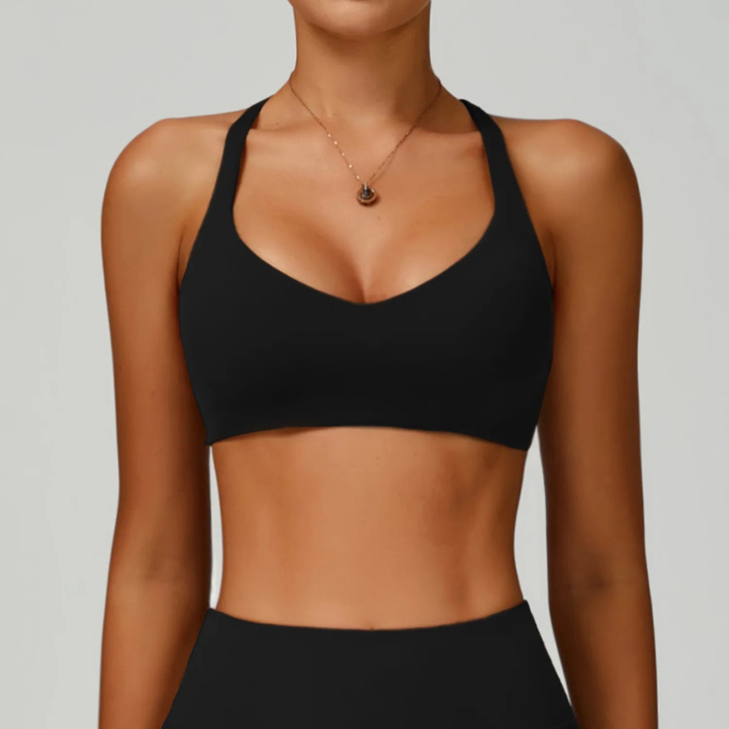 Women's Sustainable Reversible Open-Back Running Outfit XL Sports Wear Recycled Fabric Yoga Set 3-Piece MOQ for Exercise