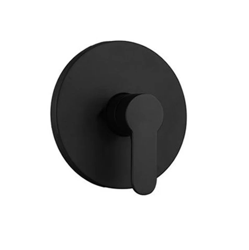 MTTUZK Solid Brass Wall Mounted 2 Inlet 1 Outlet Water Shower Faucet Mixer Switch Black Hot and Cold Mixing Walve Faucet