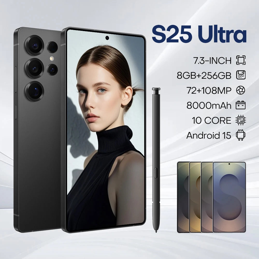 Wholesale Price Hot Selling Brand New Original S25 Ultra Global Version 5G Smartphone Dual SIM 8GB+256GB Android Phone
