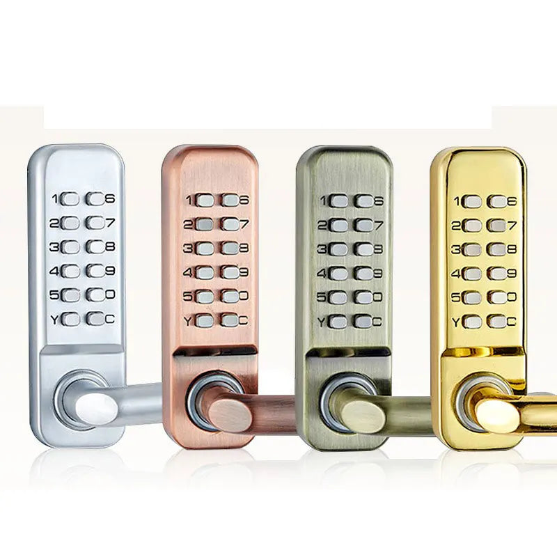 Wholesale Numerical Keypad Push Button Door Handle Lock Keyless Pin Code Password Smart Door Lock Keypad Mechanical Door Locks