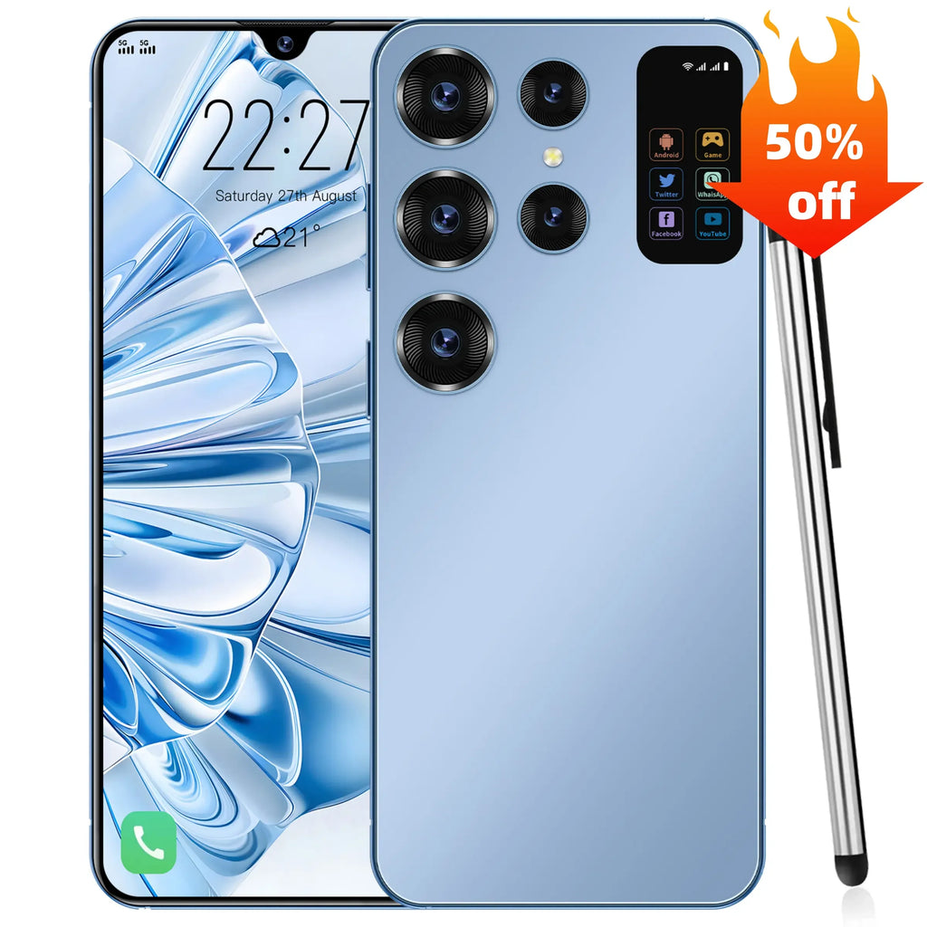 Cellphone SmartPhone S25 Ultra 16GB+512GB Smartphone 7inch Unlocked Dual Card 5G Phones Android 14 Mobile Phones
