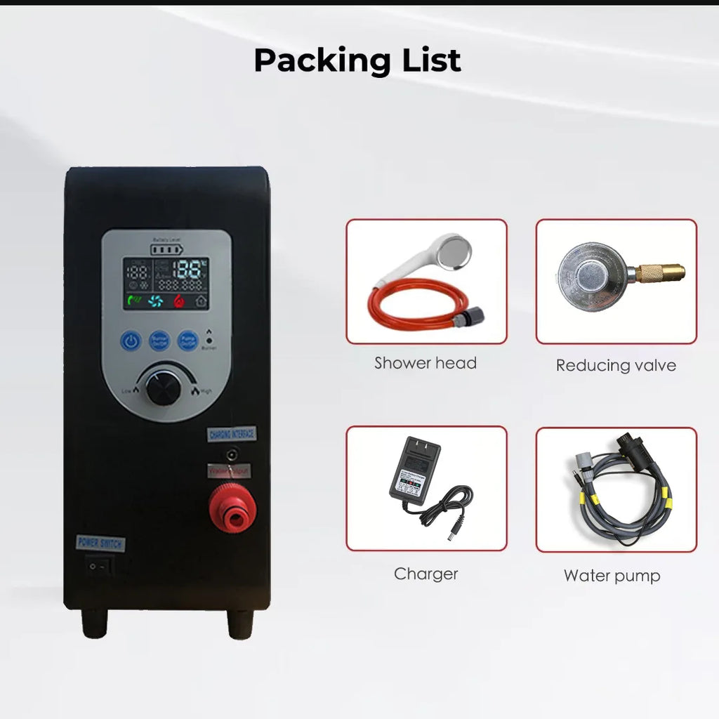 Outdoor Camping Heating Portable Shower Wholesale Portable Shower with Heating Function Tankless Heat Pump Gas Water Heater