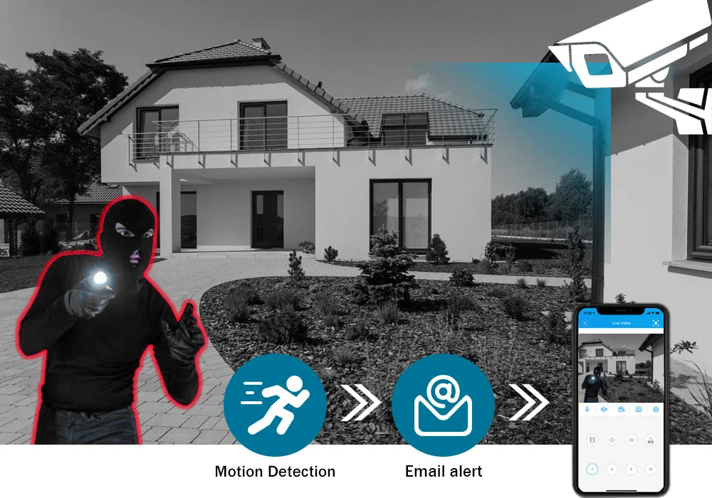 AHD Camera HD 4K 8MP Surveillance Camera CCTV Bullet Outdoor Home Video Surveillance Camera Face Detection Color Night Vision