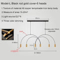 2021 New Restaurant Chandelier Light Luxury Nordic Dining Living Room Table Bar Minimalist Chandelier Simple Modern Light