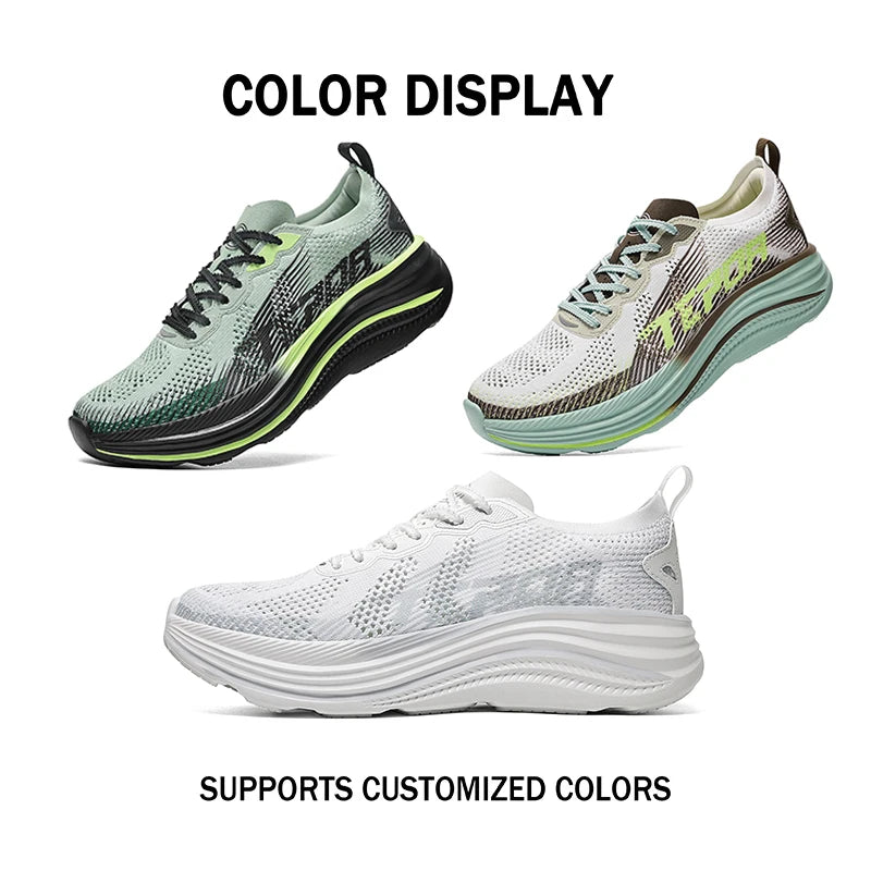 Unisex Summer Running Shoes 3D Upper  MD Supercritical Foam for Barefoot Feel Anti Slip Cushioned for Commute Travel