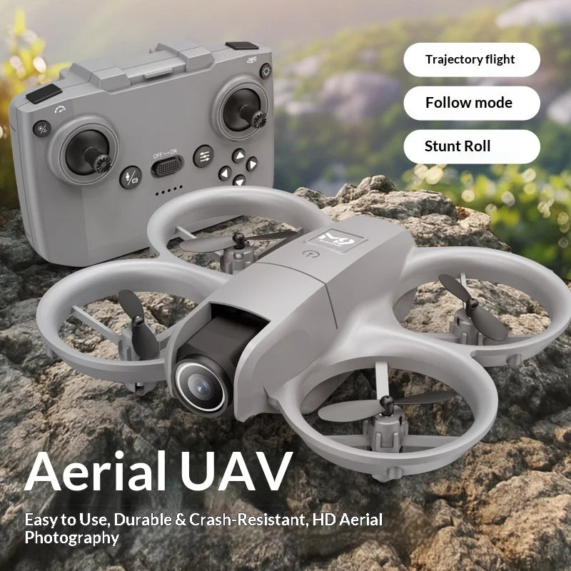 New M9 Drone Dual Camera Optical Flow HD Aerial Photography Quadcopter RC Aircraft Toy with WiFi FPV Foldable Smart Follow Drone