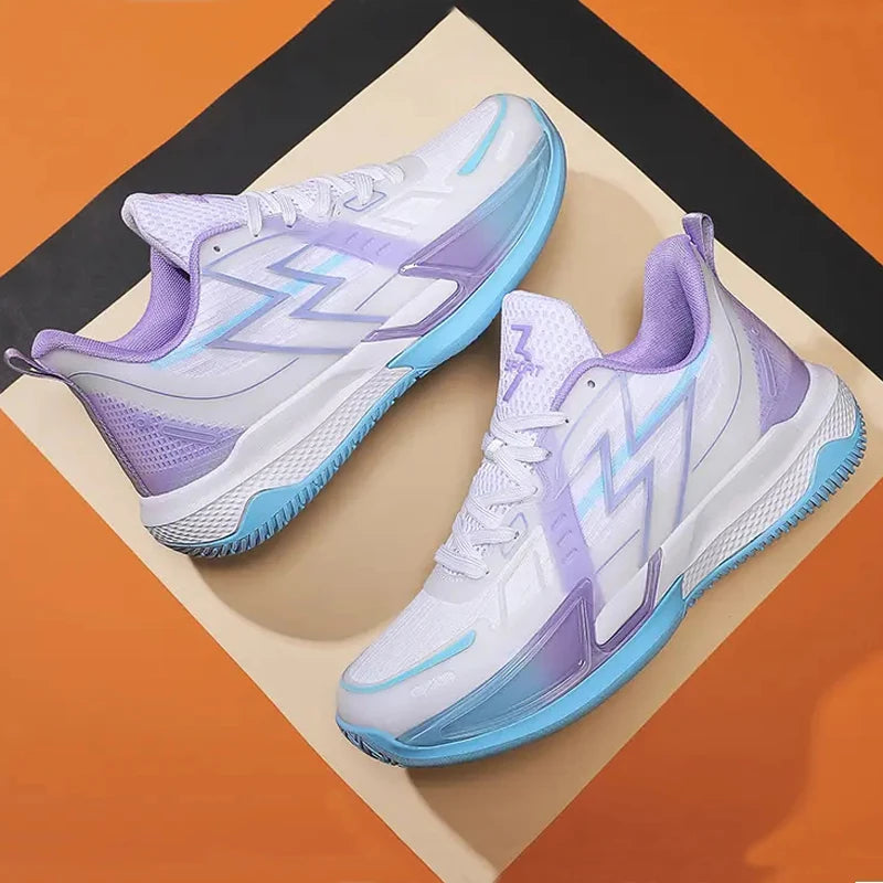 New High Quality Outdoor Anti Slip Custom Breathable Mesh Height Increasing Fashion Sneakers Lace-up Basketball Shoes