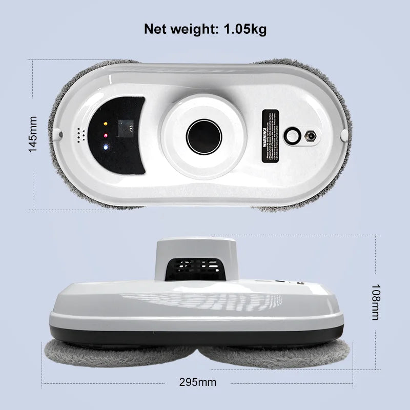 Bathroom Mirrors & Shower Windows Cleaner Robot Mess-free Water tank Design Long-lasting Battery Cleaning Exterior Glass Washer