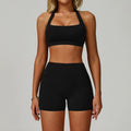 New Arrival Fashion High Stretchy Seamless Yoga 5 Pieces Set With Jacket Fitness Workout Clothes for Sports Women