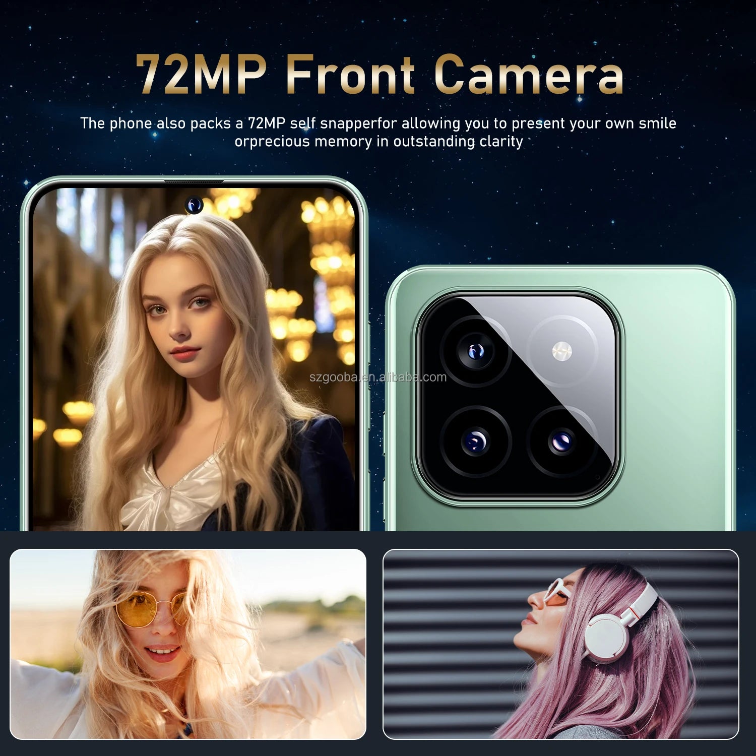Newest Design M14 Pro Cheap Cell Phones 7.3inch 16GB+1TB 8000mAh 72+108MP WCDMA LTE 5g Smartphone Support Multi Language