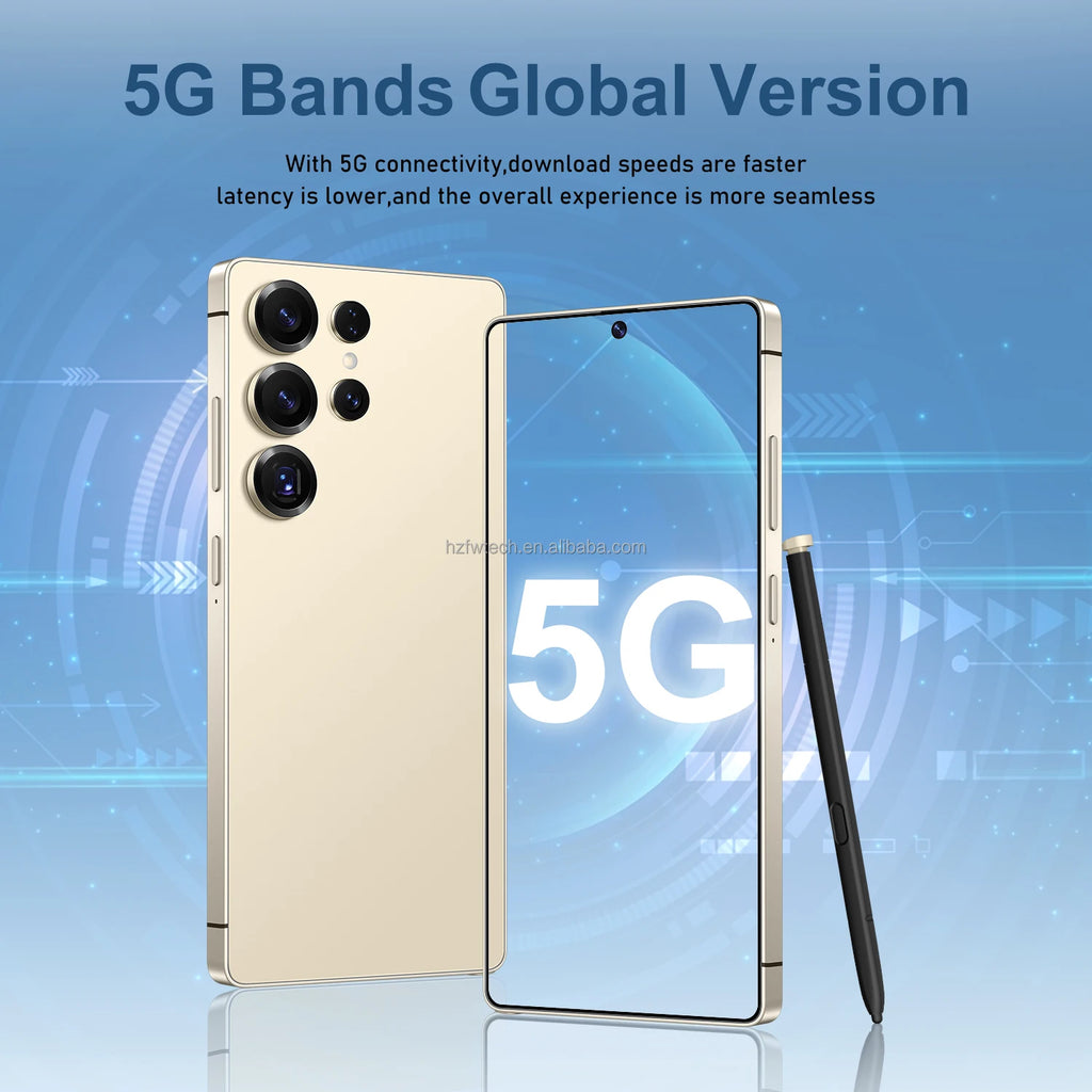 S25 Ultra 16GB+1TB Smartphone Android 14.0 Mobile Phones 7.3inch Unlocked Dual Card 5G Phones