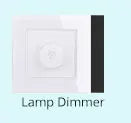 Coswall Luxury Crystal Tempered Glass Panel 1 Gang 1 Way Light Switch On / Off Wall Switch With LED Indicator 16A AC 250V
