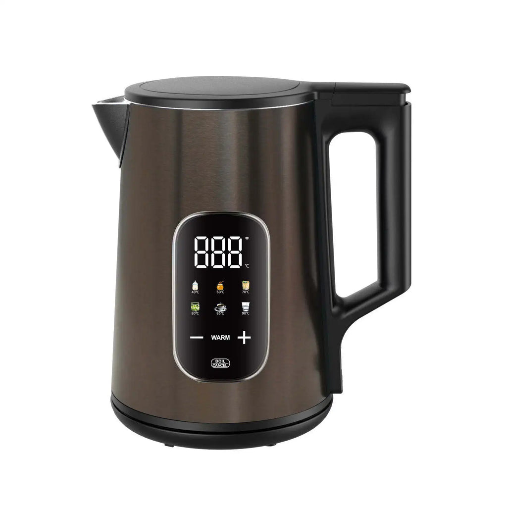Multi-Function Digital 1.8L WIFI Electric Kettles TUYA Stainless Steel 304 Tea Smart Double Wall Electric Kettles for Tea Coffee