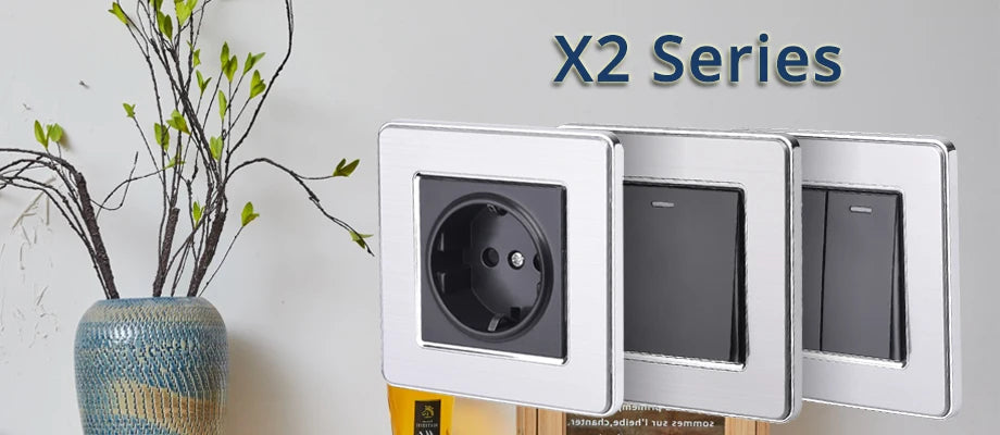 Coswall Luxury Crystal Tempered Glass Panel 1 Gang 1 Way Light Switch On / Off Wall Switch With LED Indicator 16A AC 250V