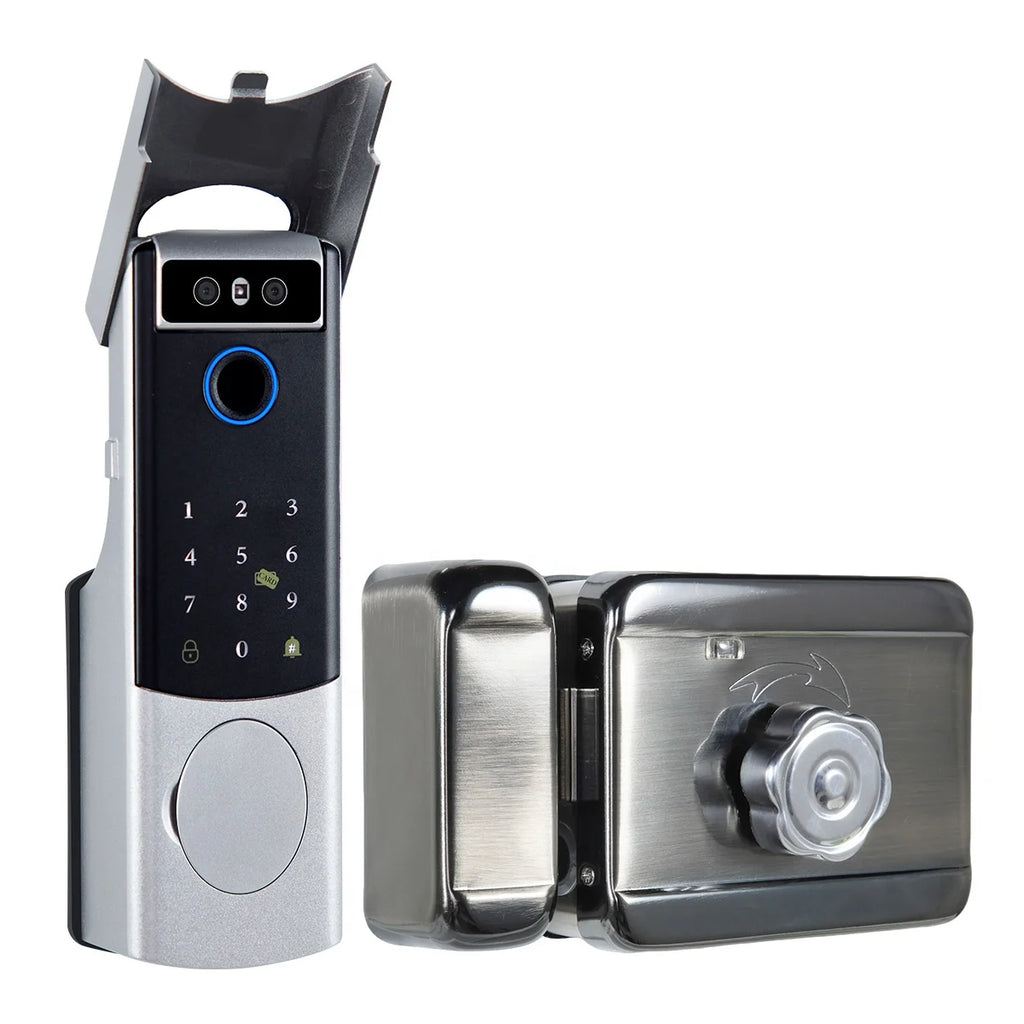 HanDaily Waterproof Lock for Gate Outdoor Wifi Face Recognition Door Lock Fingerprint Password APP RFID Card Digital Lock