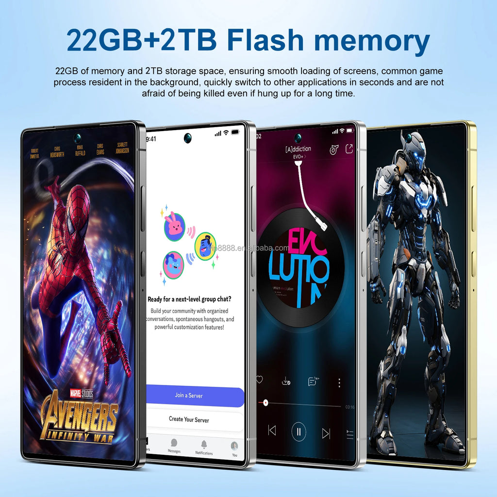 22GB+2TB Large Memory S25 ULTRA Unlocked Android Smartphone Hot Selling 7.3 Inch Dual Sim 5G S25 Ultra Mobile Phones
