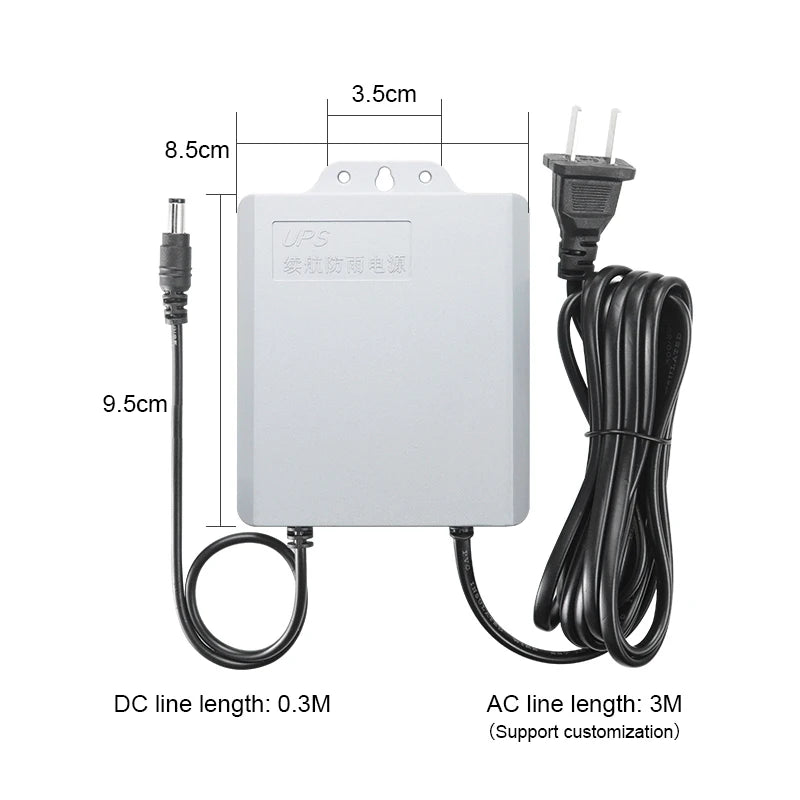 Mini Ups 12V2A  Closed Circuit Television Uninterruptible Power Supply (UPS)5400mAh for Closed Circuit Television Cameras