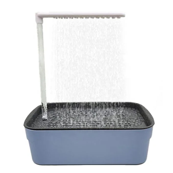 Plastic Bird Bath Shower with Suction Cups for Cage Wall, Household Hanging Bird Spray Bath