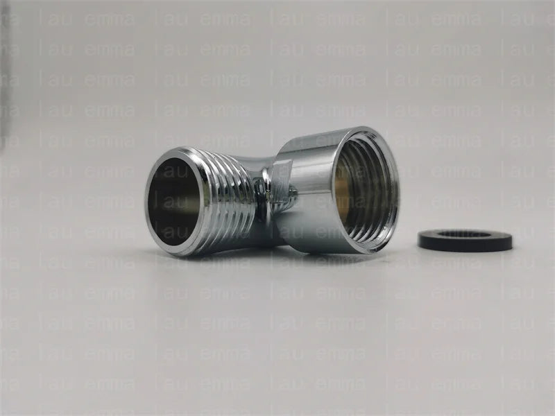 G1/2 Black Water Divider One-in-two-out Three-Way Shower Faucet Valve Adapter Hot Cold Water Switch