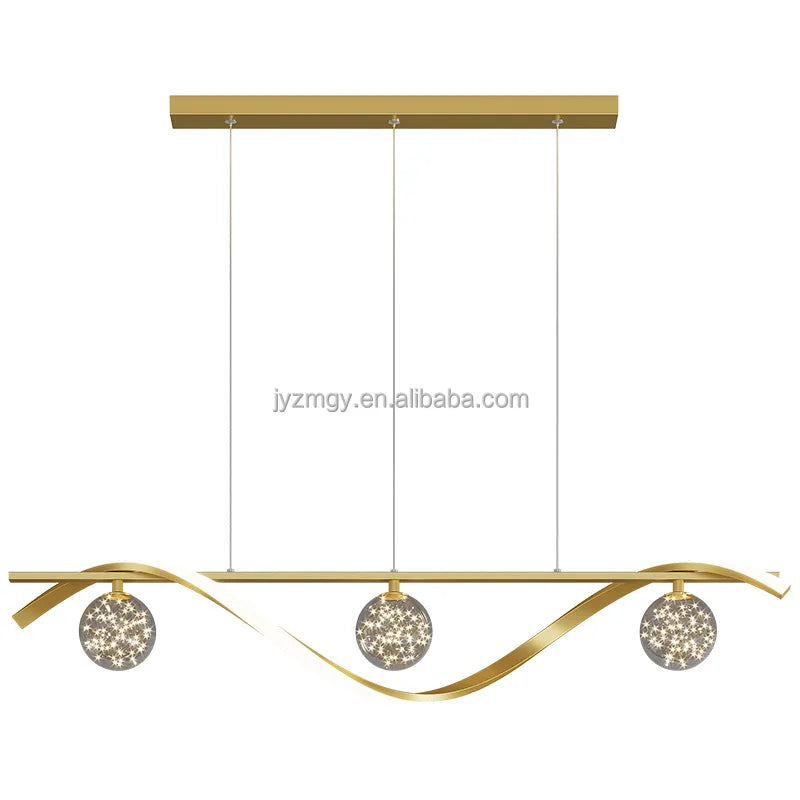JYLIGHTING Postmodern Luxury Ironwork Lamp Creative Restaurant Bar Table Pendant Chandelier Commercial Front Adjustable Height