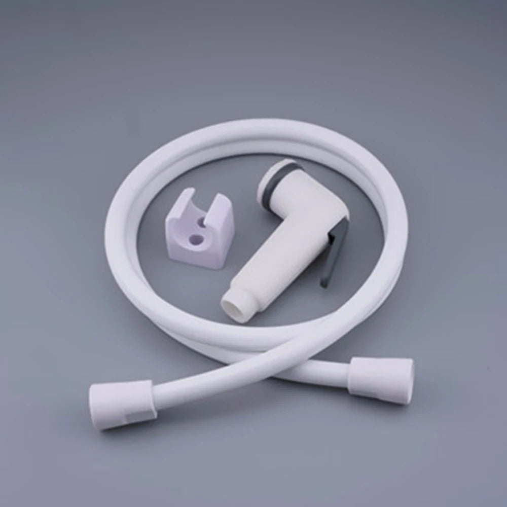 Hot Sales Modern White ABS Plastic PVC Polo Shower Hose Bathroom Shattaf Set