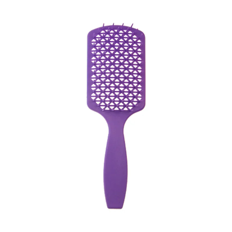 High Quality Customized Logo ABS Paddle Type Wet Vent Shower Detangling Hair Brush Plastic for Spherical Comb Hair Massage Comb