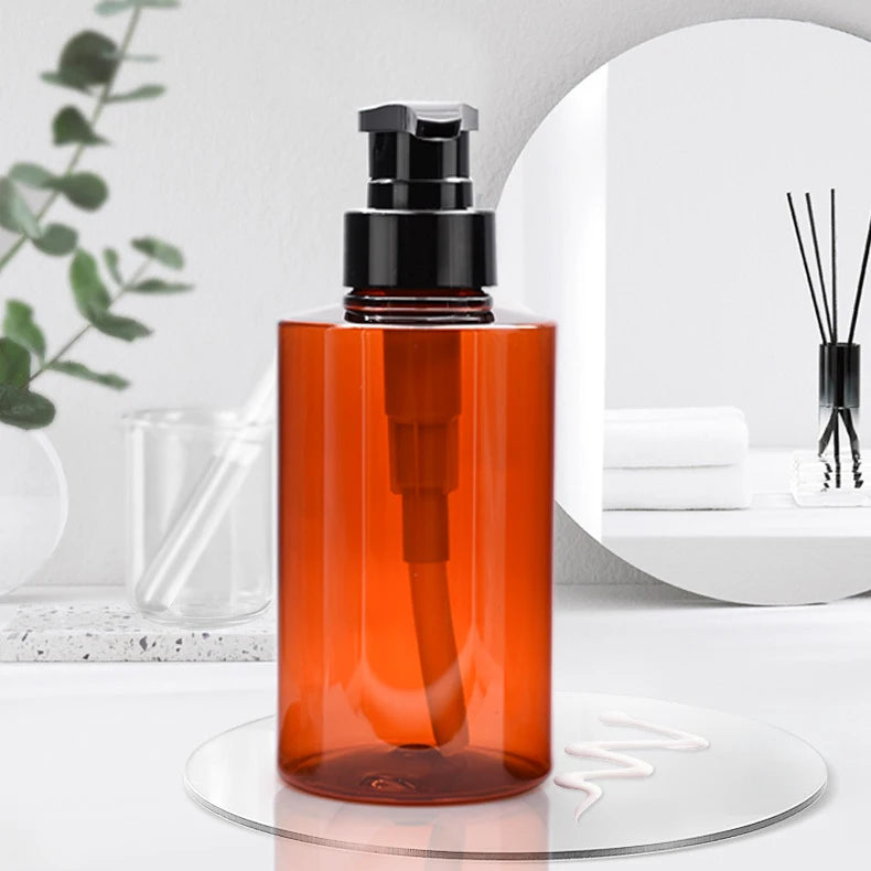 300ml 500ml Empty Body Wash Lotion Shower Gel Press Bottle with Pump Shampoo Plastic Bottle