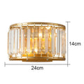 Modern Light Luxury Crystal Wall Lamp Bedroom Bedside Simple Atmosphere Living Room Background Minimalist Room Lighting