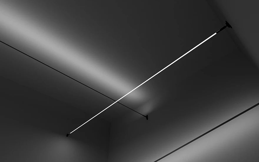 Skyline Linear Wall Lamp Strip Family Decoration Black White Steel Bar Villa Aisle DIY Length LED Ceiling Light Cutting Sconce