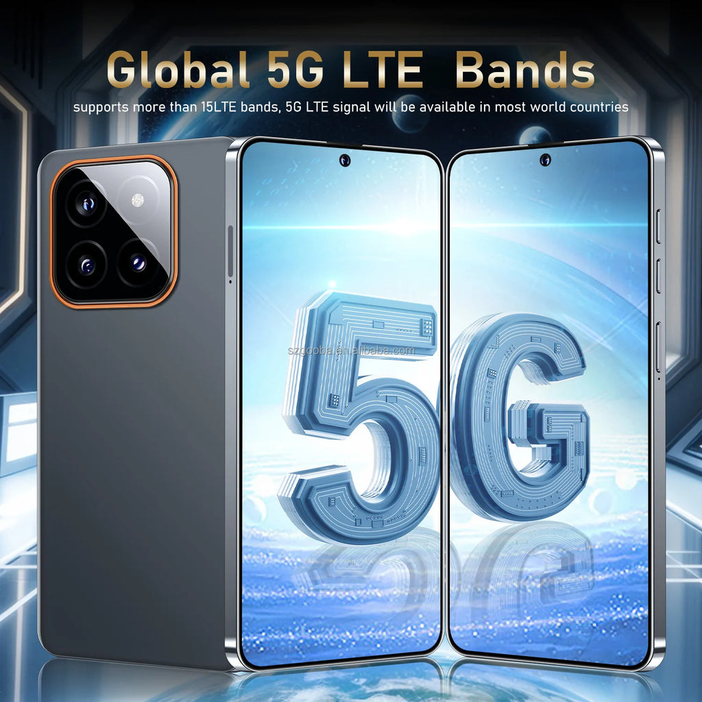 Newest Design M14 Pro Cheap Cell Phones 7.3inch 16GB+1TB 8000mAh 72+108MP WCDMA LTE 5g Smartphone Support Multi Language