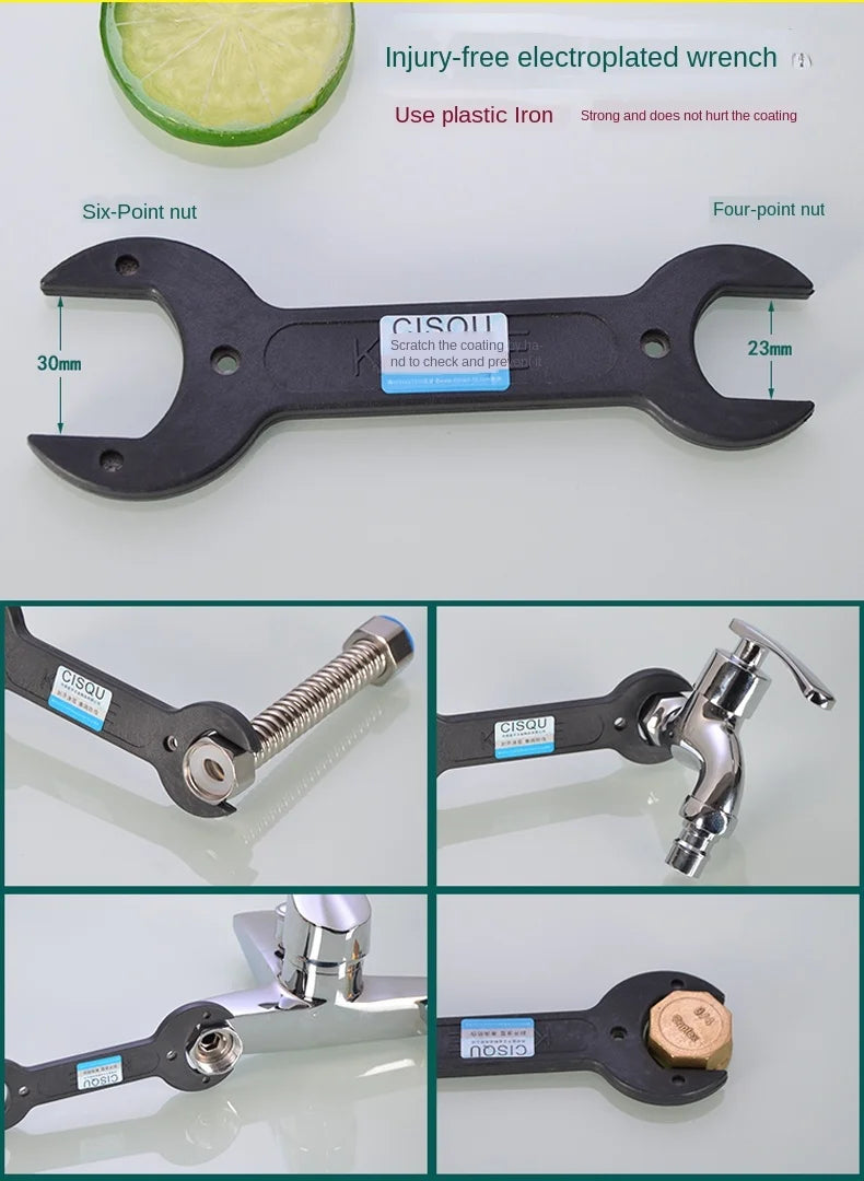 Faucet Multifunctional Repair Tool Drainer Sleeve Wrench Toilet Bubbler Inlet Pipe Installation Accessories